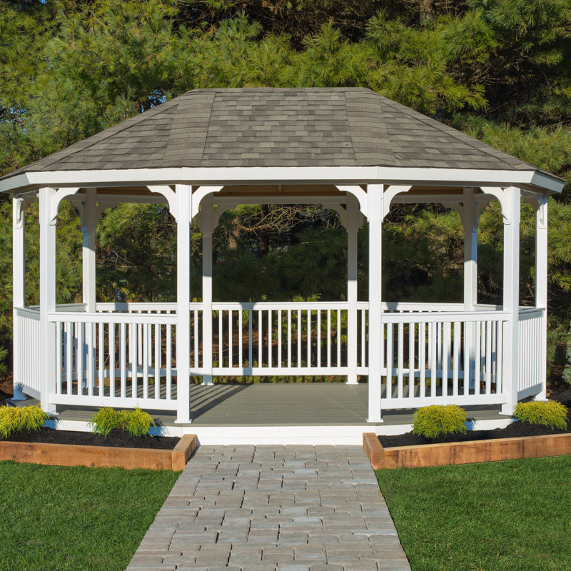 YardCraft 18 Ft. W x 12 Ft. D Solid Wood Patio Gazebo Wayfair